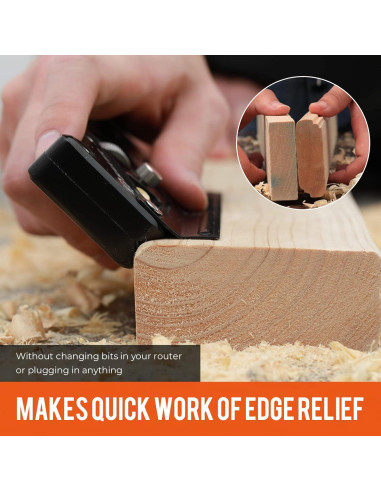 Planificador de Chaflán Saker Manual 340g Ajustable Negro