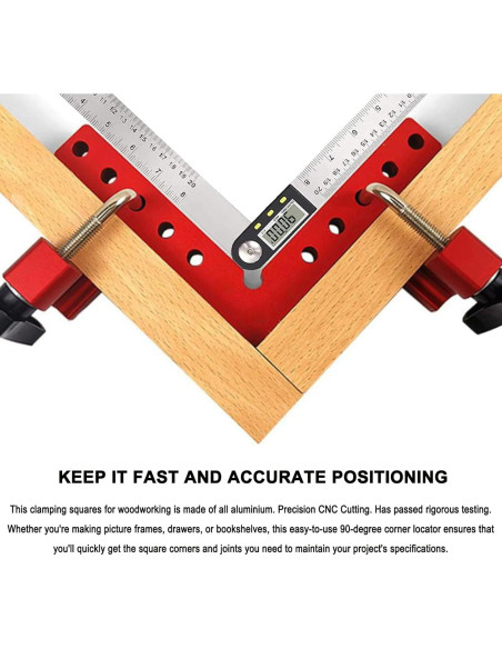 Abrazaderas de Esquina 90 Grados SZSFSYYX - Paquete de 4 Aluminio