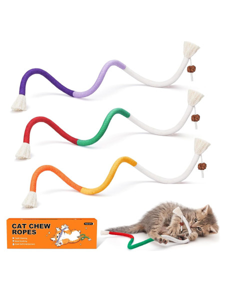 Juguetes para Gatos Potaroma 3 Pcs con Hierba Gatera 49.5 cm