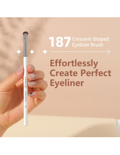 Brocha para Eyeliner y Cejas ALBEAUT 187 Curvado 17cm 2