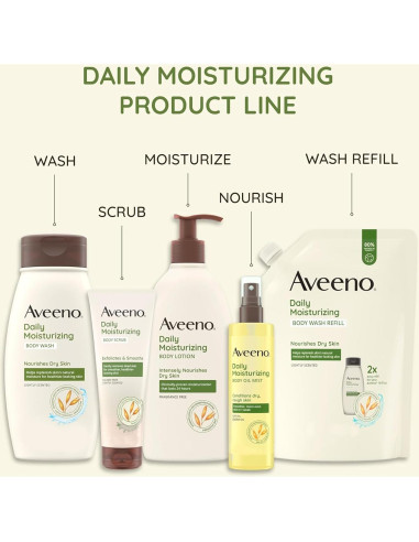 Acondicionador Hidratante Diario Spray Aveeno 198.5 ml Piel Seca