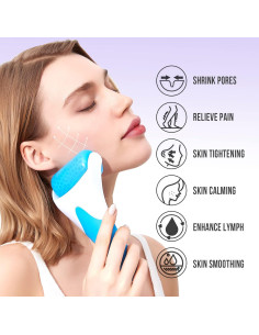 Rodillo de Hielo Facial Teenitor Azul 19.1x8.9cm Alivio de Hinchazón 2