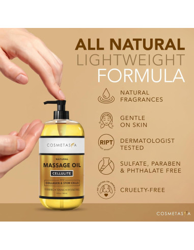 Aceite de Masaje Anticelulitis Cosmetasa 248.2 ml Natural