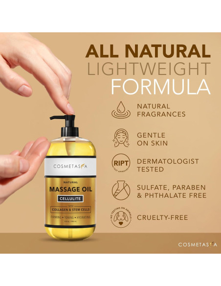 Aceite de Masaje Anticelulitis Cosmetasa 248.2 ml Natural