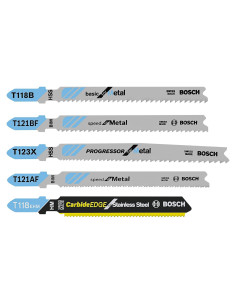 Juego de Hojas de Sierra de Calar Bosch TPM005 - 5 Piezas Metal
