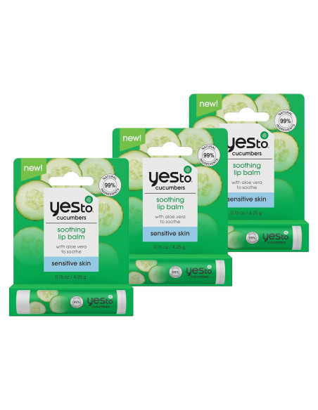 Bálsamo Labial Calmante Sí A Pepino 3 Unidades 4.25 g Bálsamo Labial Calmante Sí A Pepino 3 Unidades 4.25 g