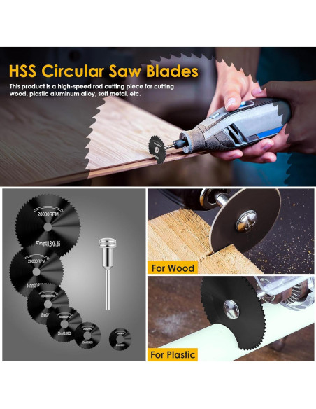 Juego de 44 Piezas Discos de Corte Kuenuilr para Herramienta Rotativa