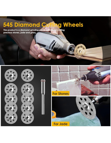 Juego de 44 Piezas Discos de Corte Kuenuilr para Herramienta Rotativa