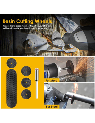 Juego de 44 Piezas Discos de Corte Kuenuilr para Herramienta Rotativa