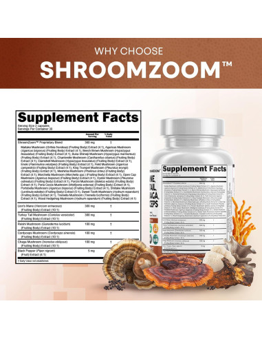 Suplemento de Hongos Clean Nutraceuticals 20 en 1 3.13g