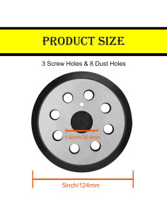 Almohadilla de Lijado Orbital 5" Crossarctic - 2 Piezas 2