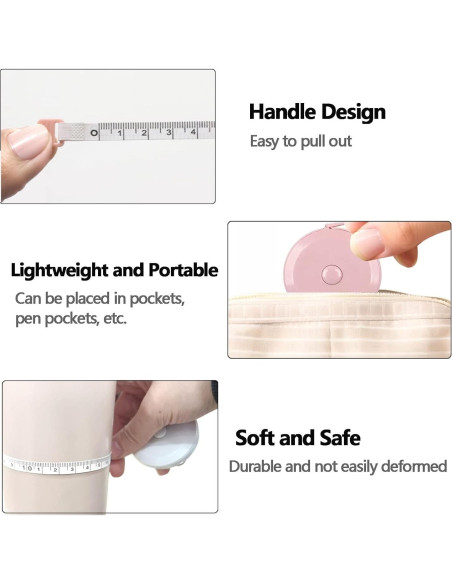Paquete de 3 Cintas Métricas Retráctiles 1.5m Doble Cara Paquete de 3 Cintas Métricas Retráctiles 1.5m Doble Cara