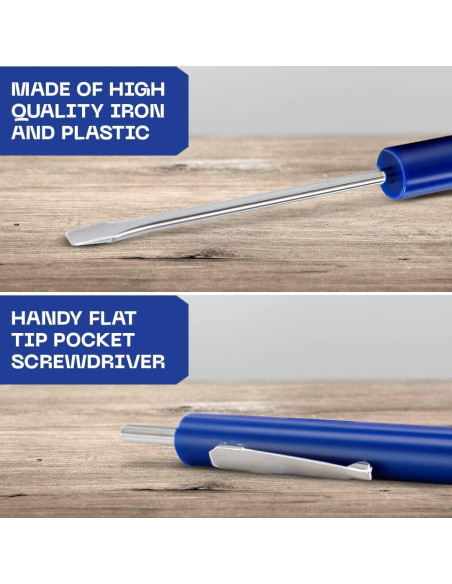 Mini Destornillador de Bolsillo Silginnes - Paquete de 3 - Acero