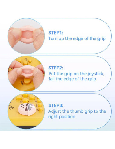 Agarraderas de Pulgar GORGECRAFT para Switch OLED Lite 4Pcs