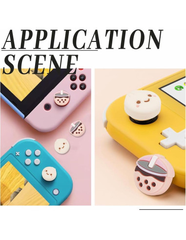 Agarraderas de Pulgar GORGECRAFT para Switch OLED Lite 4Pcs