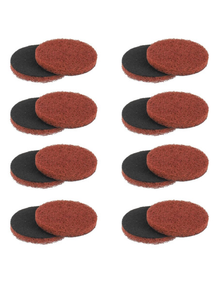 Juego de 16 almohadillas de limpieza Bosch 65mm rojas