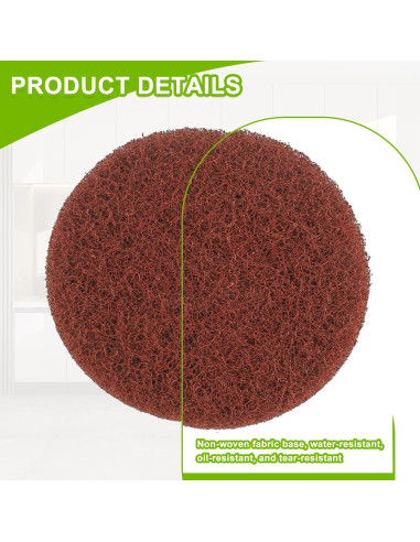 Juego de 16 almohadillas de limpieza Bosch 65mm rojas