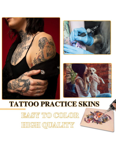 Kit de Pieles de Práctica de Tatuaje Jconly - 15 Piezas