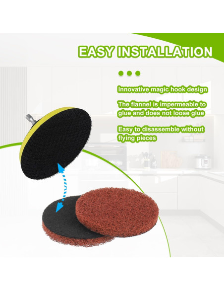 Juego de 16 almohadillas de limpieza Bosch 65mm rojas