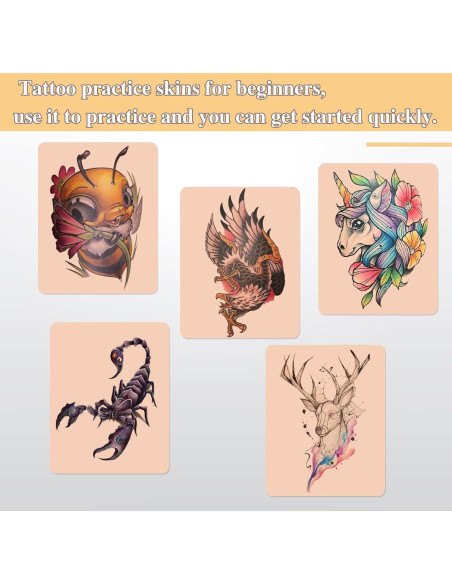 Kit de Pieles de Práctica de Tatuaje Jconly - 15 Piezas