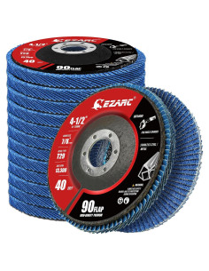 Discos de Aleta EZARC 40 Granos 11.43 cm Alta Densidad Paquete 12