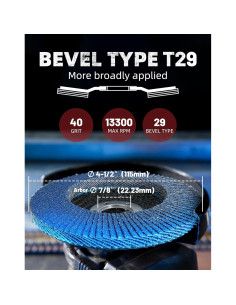 Discos de Aleta EZARC 40 Granos 11.43 cm Alta Densidad Paquete 12 2