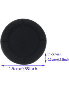 4 Tapas de Repuesto para Joystick LBTODH Negro para Nintendo Switch 2