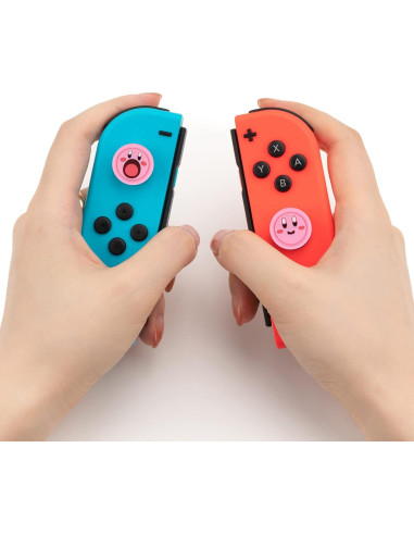Agarradores de Pulgar DLseego para Switch y Lite - Rosa
