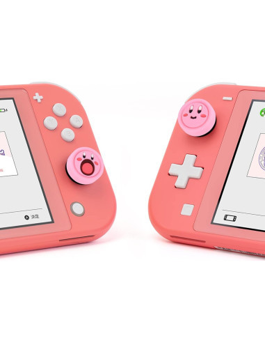 Agarradores de Pulgar DLseego para Switch y Lite - Rosa
