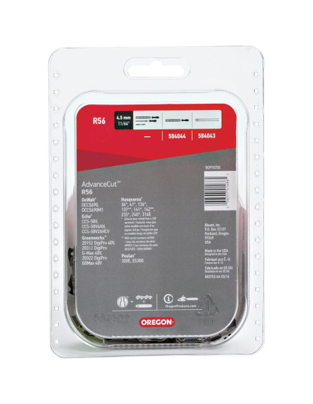 Cadena de Motosierra Oregon R56 16" (40.64 cm) 56 Eslabones