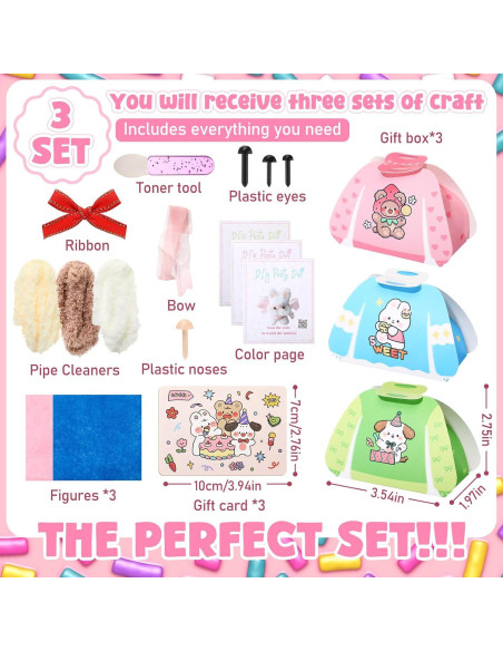 Kit de Manualidades Foilswirl 37 Pcs Limpiapipas DIY Fiesta