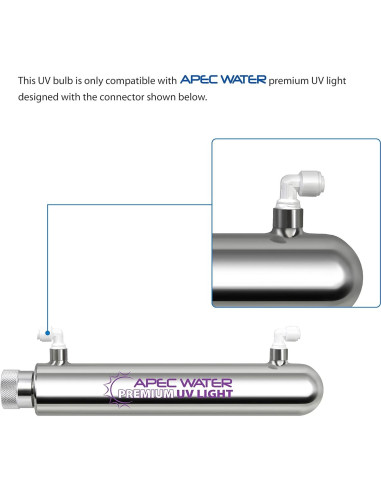 Bombilla UV APEC UVBULB-SSV2 para ROES-UV75-SS 1 Cuenta