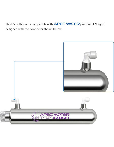 Bombilla UV APEC UVBULB-SSV2 para ROES-UV75-SS 1 Cuenta