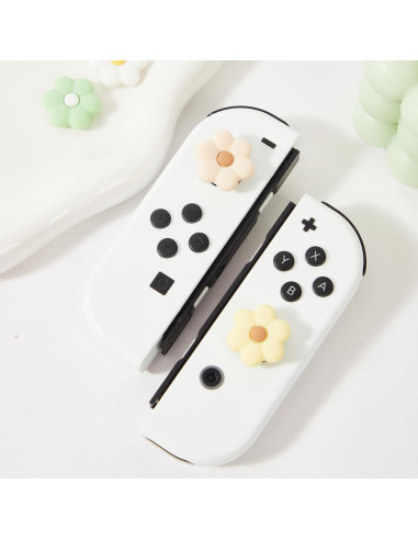 Tapas de agarre para pulgar Cozy Daisy para Nintendo Switch - 4PCS