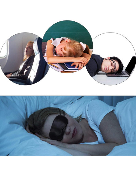 12 Máscaras de Ojos para Dormir Axe Sickle con Almohadilla