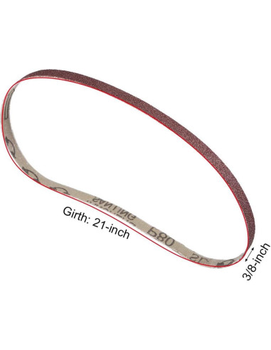 Paquete de 10 Cintas de Lijado TA-VIGOR 3.8 x 53.3 cm 80 Granos