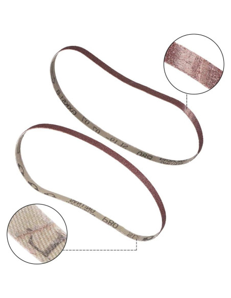 Paquete de 10 Cintas de Lijado TA-VIGOR 3.8 x 53.3 cm 80 Granos