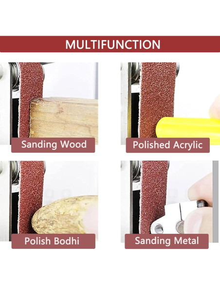 Paquete de 10 Cintas de Lijado TA-VIGOR 3.8 x 53.3 cm 80 Granos