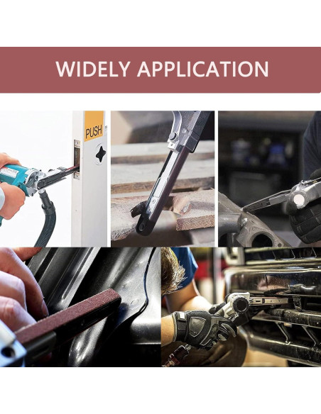 Paquete de 10 Cintas de Lijado TA-VIGOR 3.8 x 53.3 cm 80 Granos