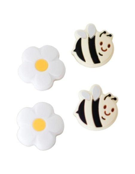 Agarres para Pulgar Joycon StickieTech - Abeja y Margarita