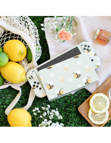 Agarres para Pulgar Joycon StickieTech - Abeja y Margarita