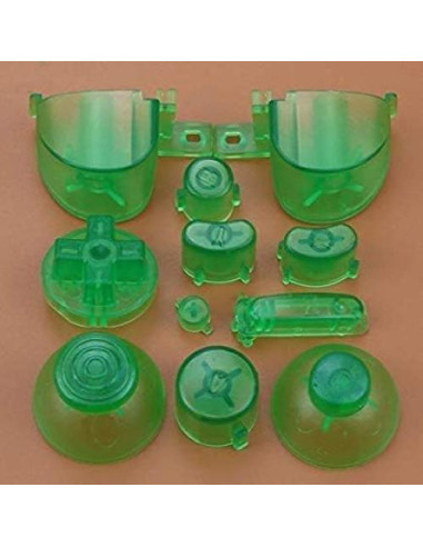 Kit de Reemplazo 11 en 1 Botones Gamecube ABXYZ Verde Claro