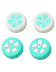 Agarres de Pulgar Antideslizantes Yoidesu para Switch - 4 Pcs Azul