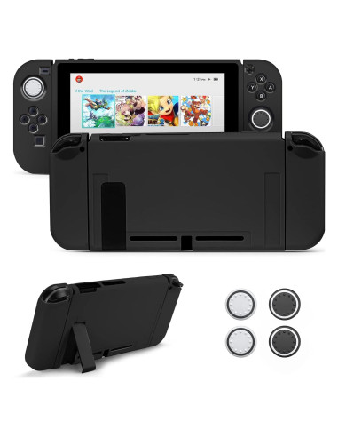 Funda Protectora JINGDU para Nintendo Switch 2017, TPU Negro