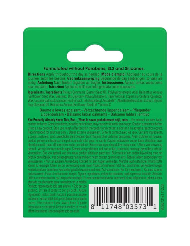 Bálsamo Labial Calmante Sí A Pepino 3 Unidades 4.25 g