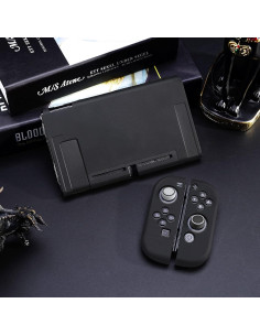 Funda Protectora JINGDU para Nintendo Switch 2017, TPU Negro 2