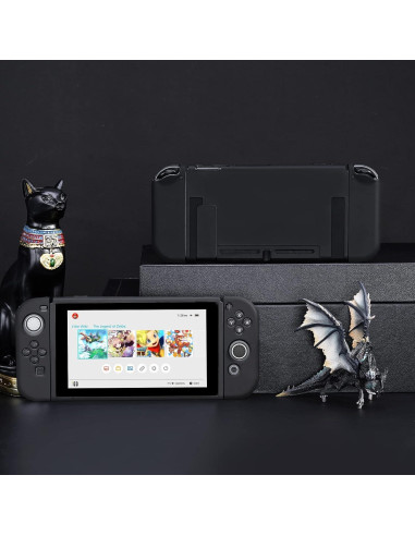 Funda Protectora JINGDU para Nintendo Switch 2017, TPU Negro