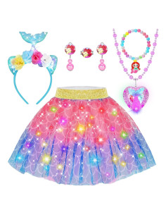 Disfraz de Princesa Iluminado YAOOBEY para Niñas 4-6 Años