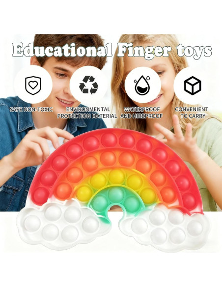 Set de Juguetes Antiestrés QETRABONE 4 Pcs para Alivio