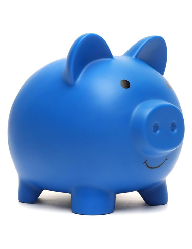 Banco de Cerdito Irrompible Grneric RXZ1 Azul para Niños